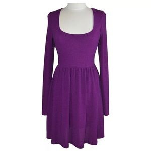 Free Peopl dress purple chic long sleeve size L